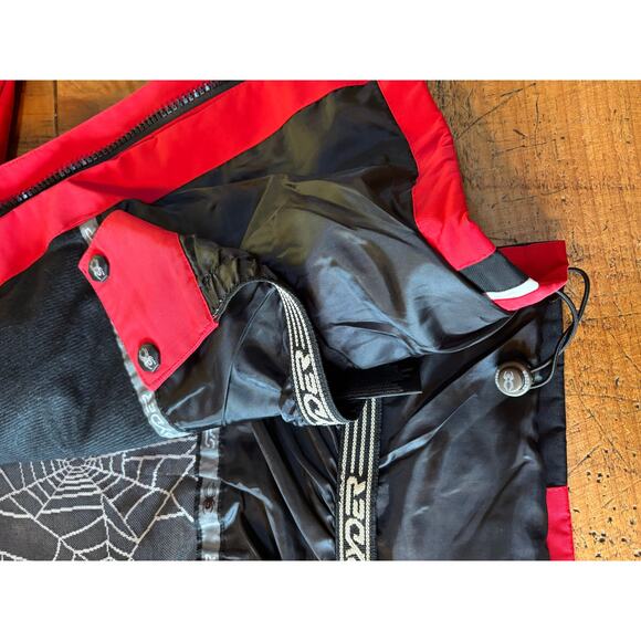 NEW Spyder Red Black X Static Insulation GORE-TEX Fabric Hooded Ski Coat Mens XL - Picture 9 of 16